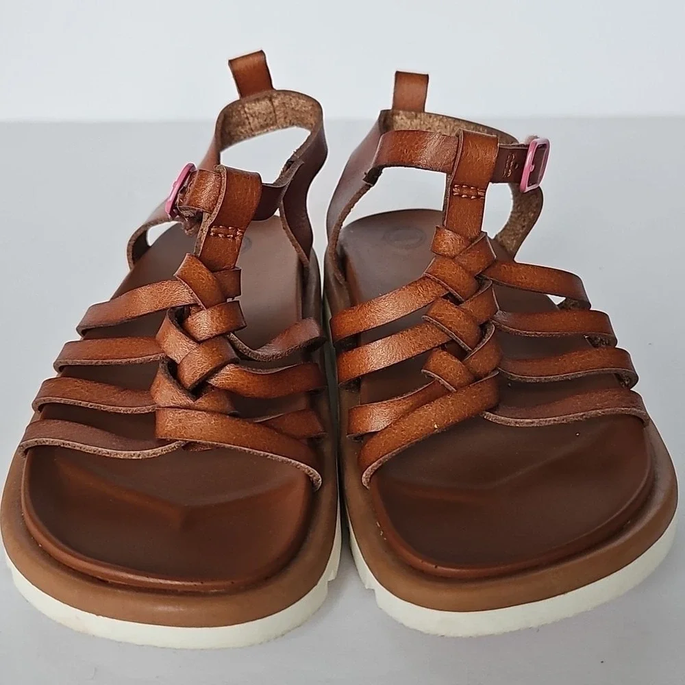 Toddler Girls Gladiator Sandals Brown sz 11 Wonder Nation 1855